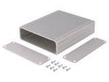 Carcasă aluminiu gri AKG 105x120x30mm