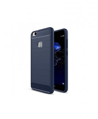 Husa Carbon Fiber Apple Iphone X 5.8 Albastra foto