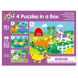 Set 4 puzzle-uri - Animalute (2, 3, 4, 5 piese) PlayLearn Toys, Galt