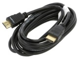 Cablu HDMI 1.4, 3m, negru, PVC, 30AWG, mufe ambele părţi