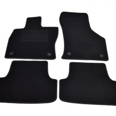 Covorase mocheta VW Golf 7 10/2012- , Audi A3 5USI 11/2012- Negru, set de 4 bucati Kft Auto