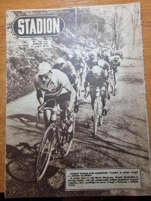 stadion aprilie 1951-cursa scanteii ciclism,articolul tanarul dimanovist foto