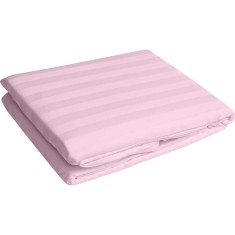 Cearsaf de pat din damasc, densitate 130 g/mp, Roz piersica