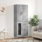 Dulap &icirc;nalt, gri beton, 69,5x34x180, lemn compozit