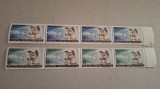 Romania MNH 1957 - Catelusa Laika Primul Calator in Cosmos - LP 447 X4 (straif)