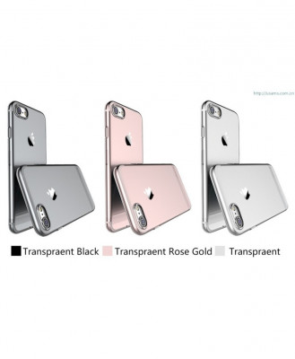 Husa Usams Primary Series Apple Iphone SE (2020), Iphone 7, Iphone 8 Transparent Neagra foto