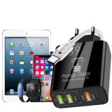 Incarcator Retea 5 Porturi, PRESTIGE CHARGE&reg;, cu Cablu USB-C la USB-C 60W Inclus, Fast Charge, total 65W, 3xUSB, 2xType-C, USB QC 3.0, PD 20W, PD 15W,