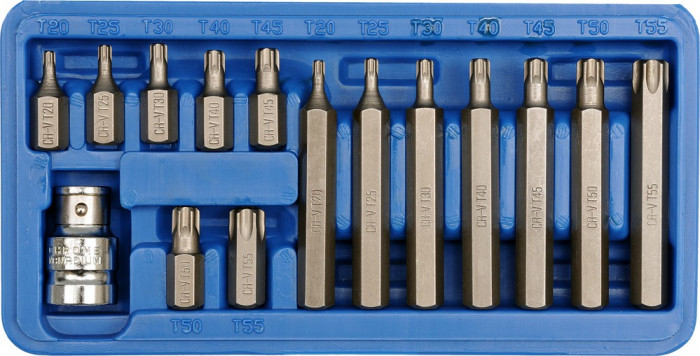 Trusa 15 piese bituri torx CrV