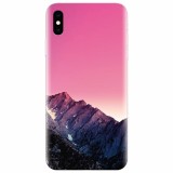 Husa silicon pentru Apple Iphone XS Max, Mountain Peak Pink Gradient Effect