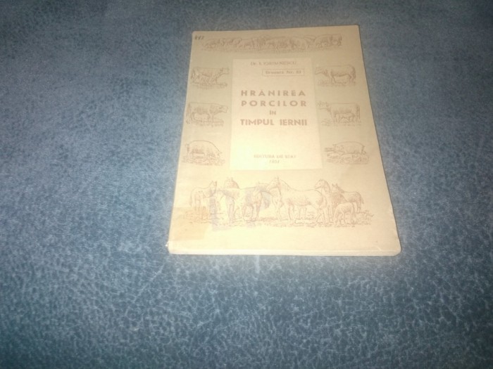 I IORDANESCU - HRANIREA PORCILOR IN TIMPUL IERNII