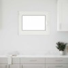 VidaXL Fereastra de subsol &bdquo;RISOR&rdquo; 80x60 cm Rabatabil DIN St&acirc;nga Alb