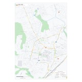 Cumpara ieftin Harta decorativa pentru perete Alba Iulia, Stil Vibrant, 70x100 cm, PVC