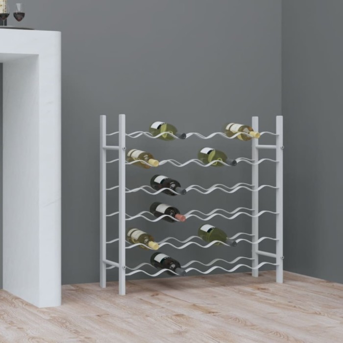 vidaXL Suport sticle de vin pentru 36 sticle, metal 340910