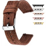 Curea material textil, compatibila cu Apple Watch 9|8|7|6|5|4|3|2|1 Series, 49mm|45mm|44mm|42mm, Pecan Brown