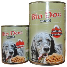 HRANA UMEDA PENTRU CAINI BIODOG VANAT 410GR (24BUC BAX)