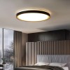 Plafoniera LED 32W, 39cm, 2240lm, 3000/4000/6000K, Telecomanda, Rotunda, Alb/Negru/Auriu