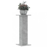 VidaXL Suport de plante, 2 buc., gri beton, 30x30x80 cm lemn prelucrat