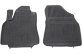 Set covorase auto din cauciuc CITROEN BERLINGO (7 ), 02.2008-07.2018, Peugeot PARTNER, 03.2008-07.2018 model cu 2 locuri, presuri tip tavita, negru;