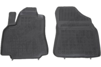Set covorase auto din cauciuc CITROEN BERLINGO (7 ), 02.2008-07.2018, Peugeot PARTNER, 03.2008-07.2018 model cu 2 locuri, presuri tip tavita, negru; foto