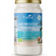 Ulei de cocos extravirgin bio presat la rece 1000ml Pronat