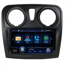 Navigatie Auto Multimedia cu GPS Dacia Logan Sandero Dokker Lodgy (2012 - 2019) 4 GB RAM si 64 GB ROM, Slot Sim 4G pentru Internet, Carplay, Android,
