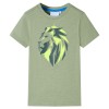 Tricou pentru copii, kaki deschis, 140 12128, vidaXL