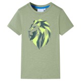Tricou pentru copii, kaki deschis, 116