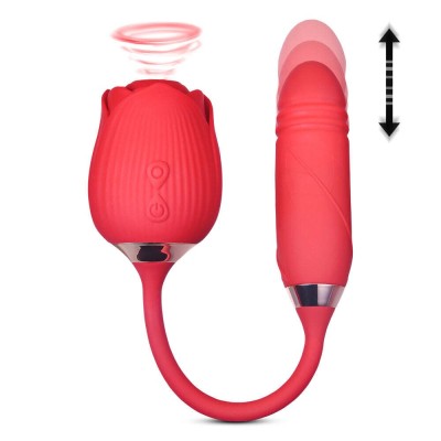 Stimulator si vibrator Thrusting Rose foto