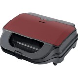 Sandwich maker Heinner SM-2H900BKS, 900 W, placi XL, 2 placi detasabile antiadezive: waffle, grill