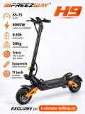 Trotineta electrica H9 6000W (2x3000W), 60V 30Ah, 75 km/h, roti 11 inch