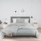 vidaXL Noptiere, 2 buc., alb, 40x34x55 cm, lemn masiv de pin 818318