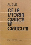 De la istoria critica la criticism - 1985 - Alexandru Zub (V159)