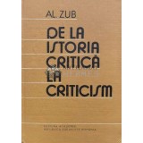De la istoria critica la criticism - 1985 - Alexandru Zub (V159)