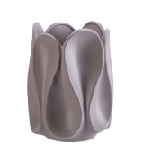 Cumpara ieftin Vaza flori ceramica gri 19 x 25 cm