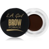 L.A. Girl Cosmetics Brow Pomade pomadă pentru spr&acirc;ncene culoare Soft Brown 3 g