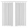 Draperii micro-satin cu bride, 140 x 245 cm, alb, 2 buc. 130361