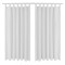 Draperii micro-satin cu bride, 140 x 245 cm, alb, 2 buc. 130361