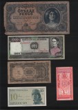 Set 5 bancnote de prin lume adunate (cele din imagini) #96, Europa