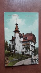 Carte postala, Baile Calimanesti, vila Cantacuzino, perioada interbelica
