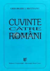 Cuvinte catre romani - 1996 - Gheorghe I. Bratianu (A15)