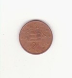 Grecia 2 lepta (eurocenți) 2002