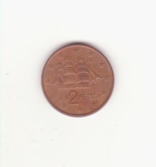 Grecia 2 lepta (eurocenți) 2002 foto