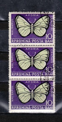Romania 1956 Insecte daunatoare 10 bani straif din 3 foto
