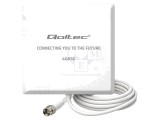 Antenă QOLTEC SMA 50W 9dBi 600-2700MHz &amp; 3300-3800MHz 3m 50&Omega; cod 57062