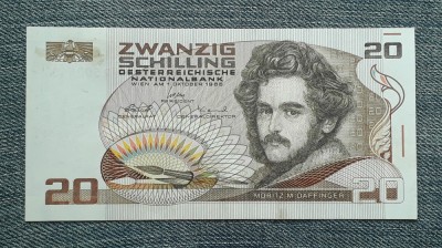 20 Schilling 1986 Austria aUNC/ seria 500640 foto