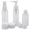 Set recipiente pentru calatorie, din plastic, transparente, 7 bucati, 11 ml, 15 ml, 50 ml si 60 ml, ConceptSeller