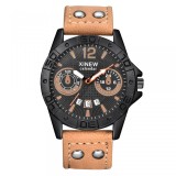 Cumpara ieftin Ceas Barbatesc Xinew Maro Calendar, Curea Piele Ecologica, Quartz, Analogic, Sport-Elegant