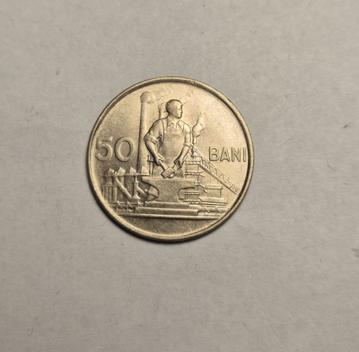 50 bani 1956 UNC