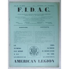 FIDAC , BULLETIN MENSUEL DE FEDERATION INTERALIEE DES ANCIENS COMBATTANTS , NO. 9 , 1927