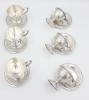 Superb set vechi - 6 cescute/mici pahare din argint 800 Viena &quot;Diana&quot; cca 1867